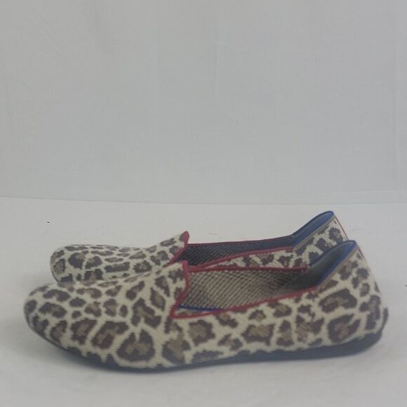 Rothy's Animal Print Leopard Slip-on Women's Loafers. - Picture 6 of 13